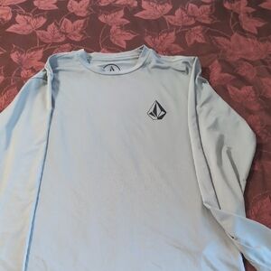 Volcom Men's Sky Blue Long Sleeve Tee